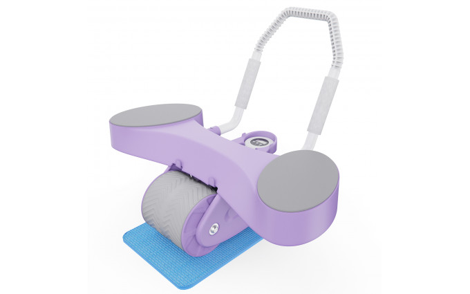 Тренажёр для пресса AB Roller SND-P фиолетовый с ковриком 34 х 17 x 0.6 cм